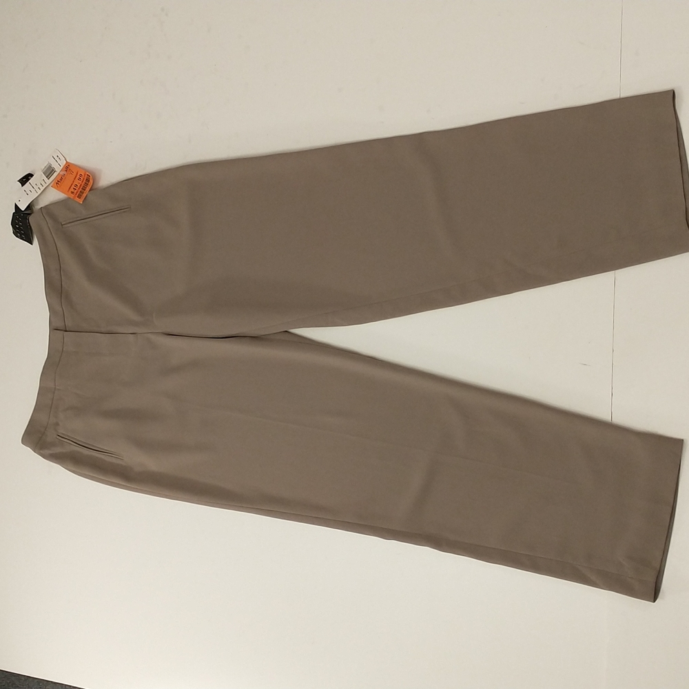 Crepe Dress Pants Finity Studio sz 14 Tan Neutral Beige NWT